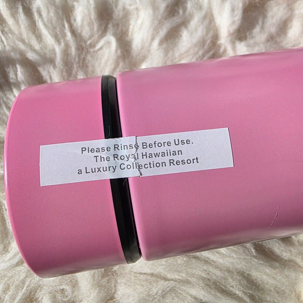 Stainless Steel Water w/ Tea Infuser Royal Hawaiian Pink Vacuum Seal 16oz - Picture 7 of 8